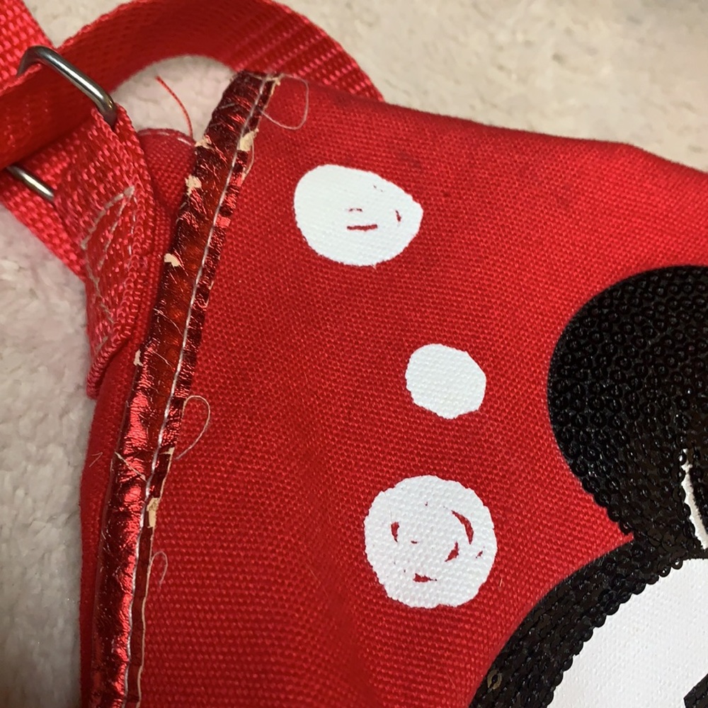 Disney Minnie Mouse Red Messenger Bag w/ Adjustable Strap - Picture 6 of 15